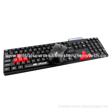 Combo Wireless Cordless Keyboard and Mouse/Computer Set for Girls, OEM Services Available